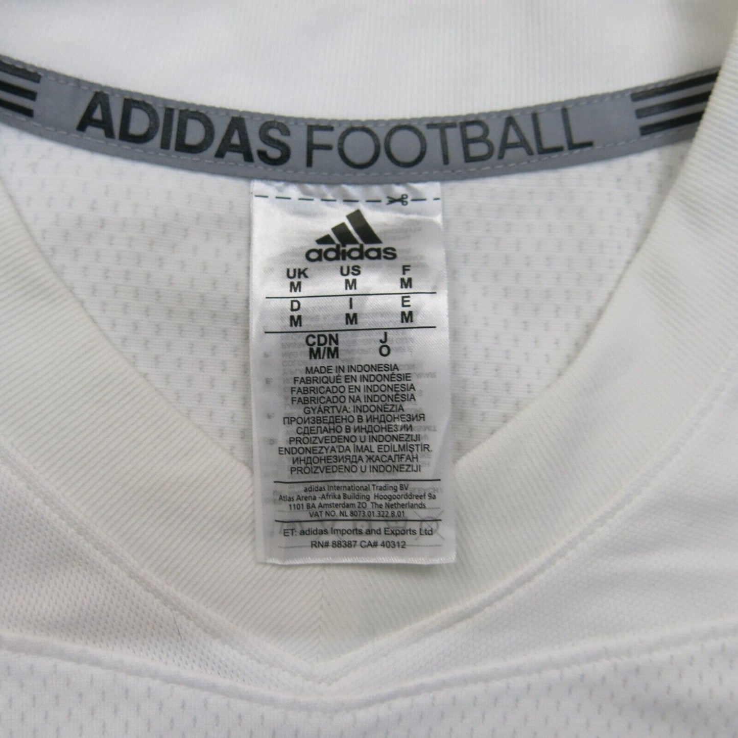 Adidas Mens T Shirt Crew Neck Short Sleeve Sports Tee Off White Size Medium
