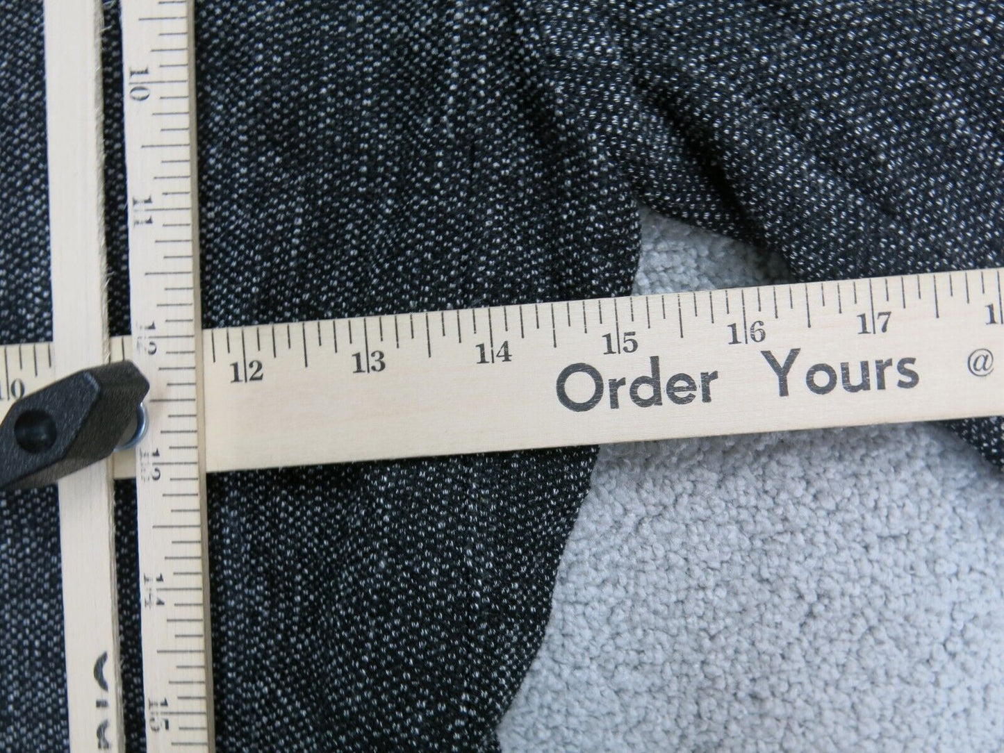H&M Womens Blazer Coat Stretch Open Front Long Sleeves Pockets Black White SZ 2