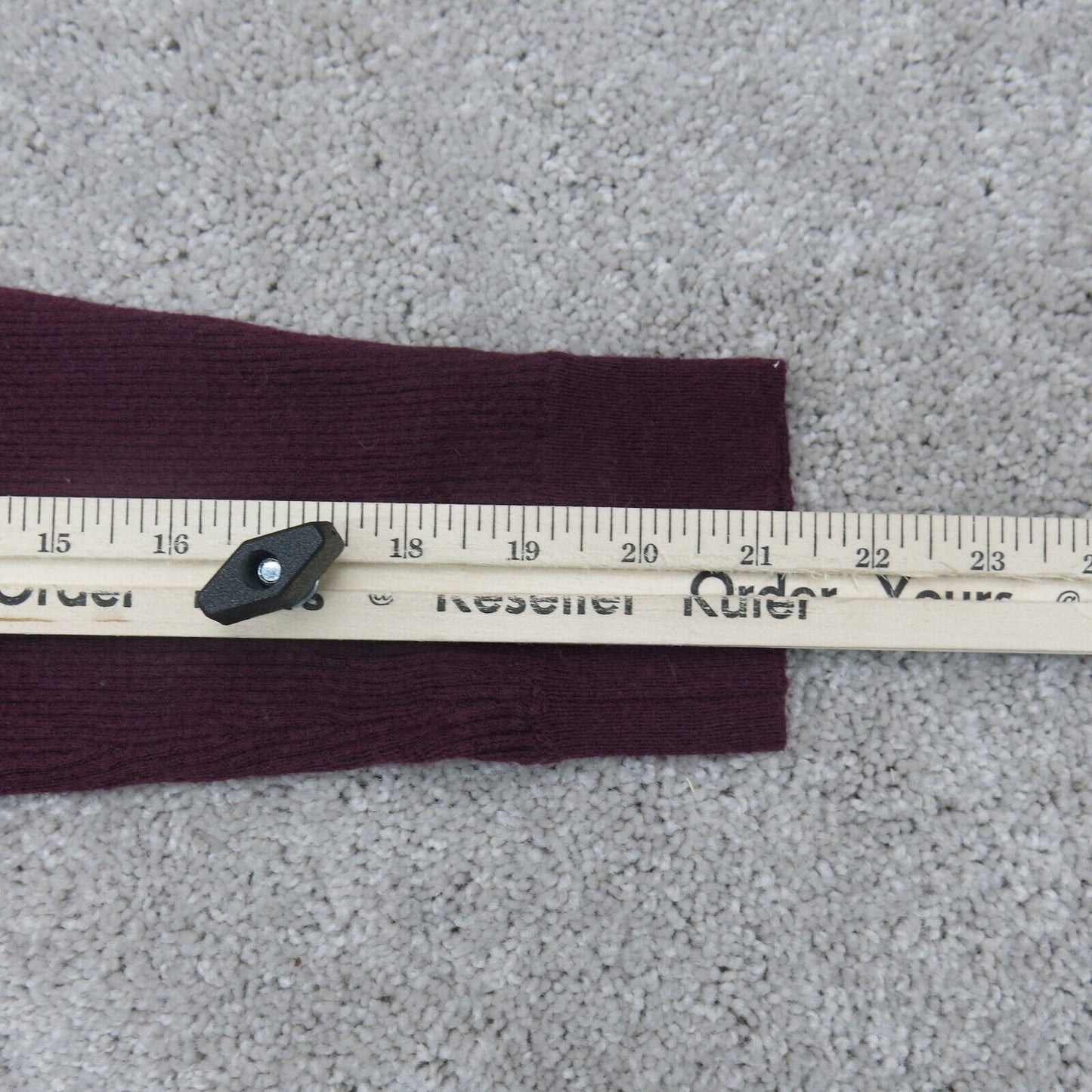 Express Womens Pullover Cropped Sweater Long Sleeves Crew Neck Maroon Size Small