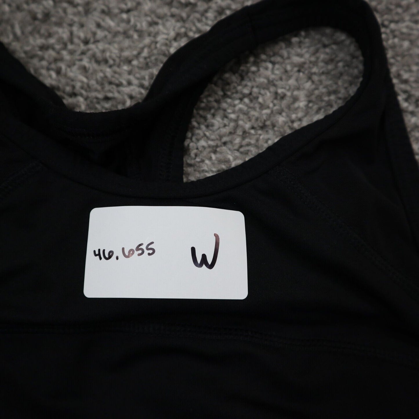 Pink Victoria's Secret Womens Activewear Sports Bra Racerback Black Size Medium