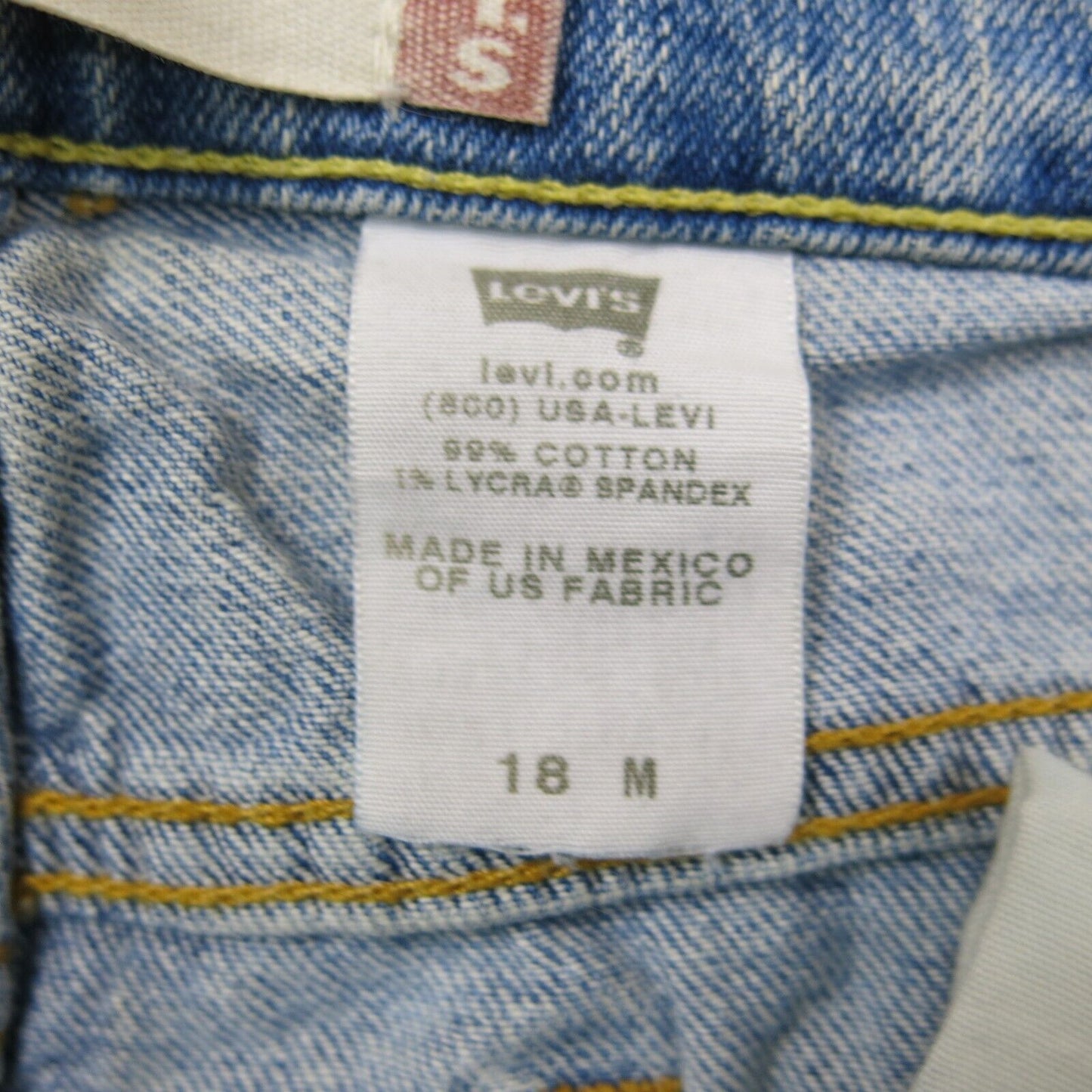 Levis 515 Mens Jeans Bootcut Denim Mid Rise Five Pockets Blue Size 18 Medium