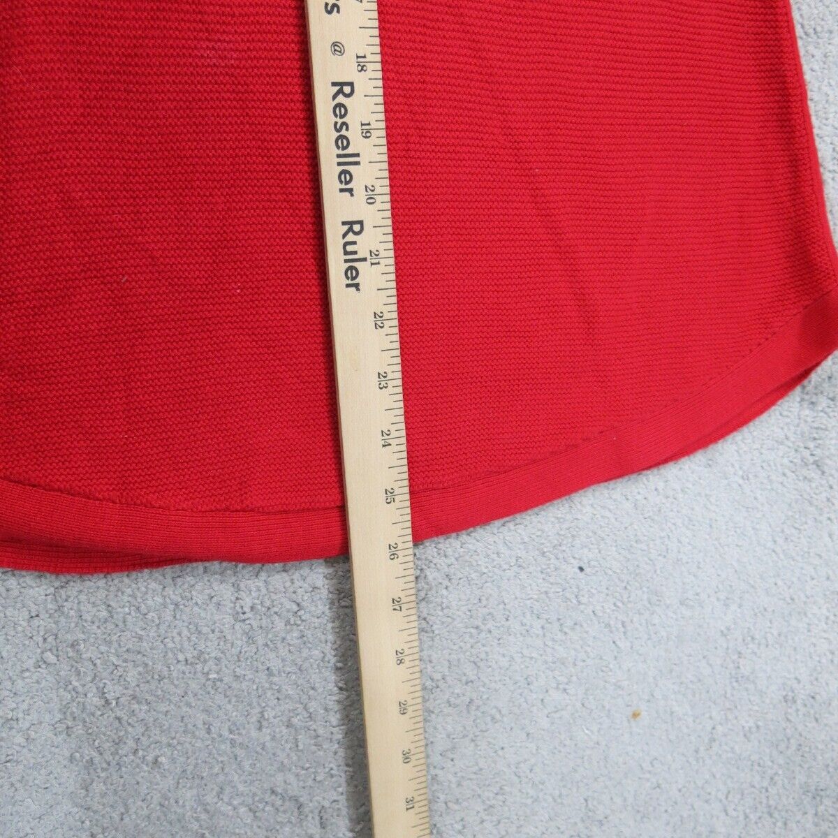 Talbots Womens Pullover Sweater Knitted V  Neck Long Sleeves Red Size X Small