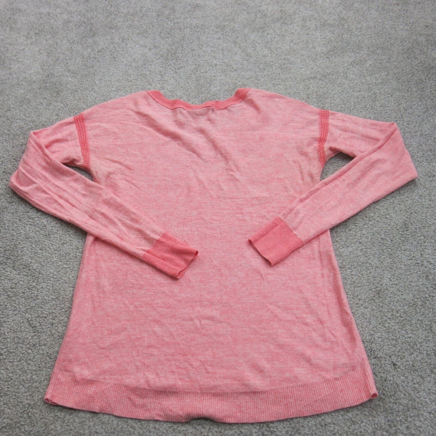 American Eagle Womens Knitted Sweater Long Sleeves Light Pink Size X Small