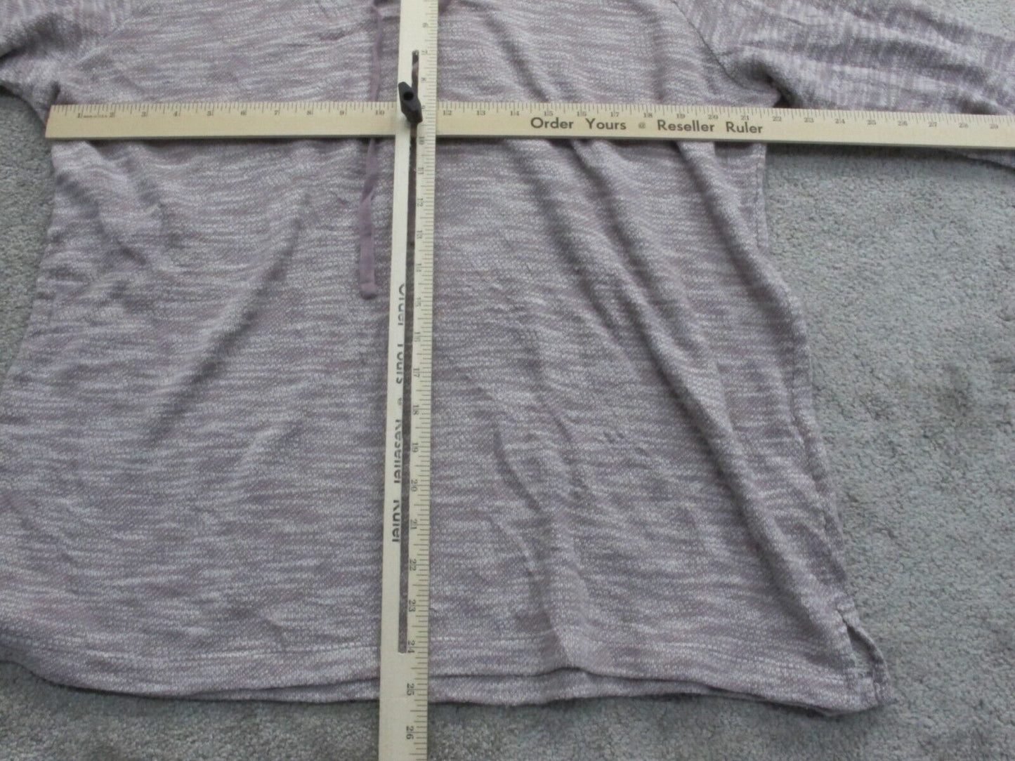 Columbia Womens Pullover Hooded Sweater Long Sleeves Purple White Size X Large