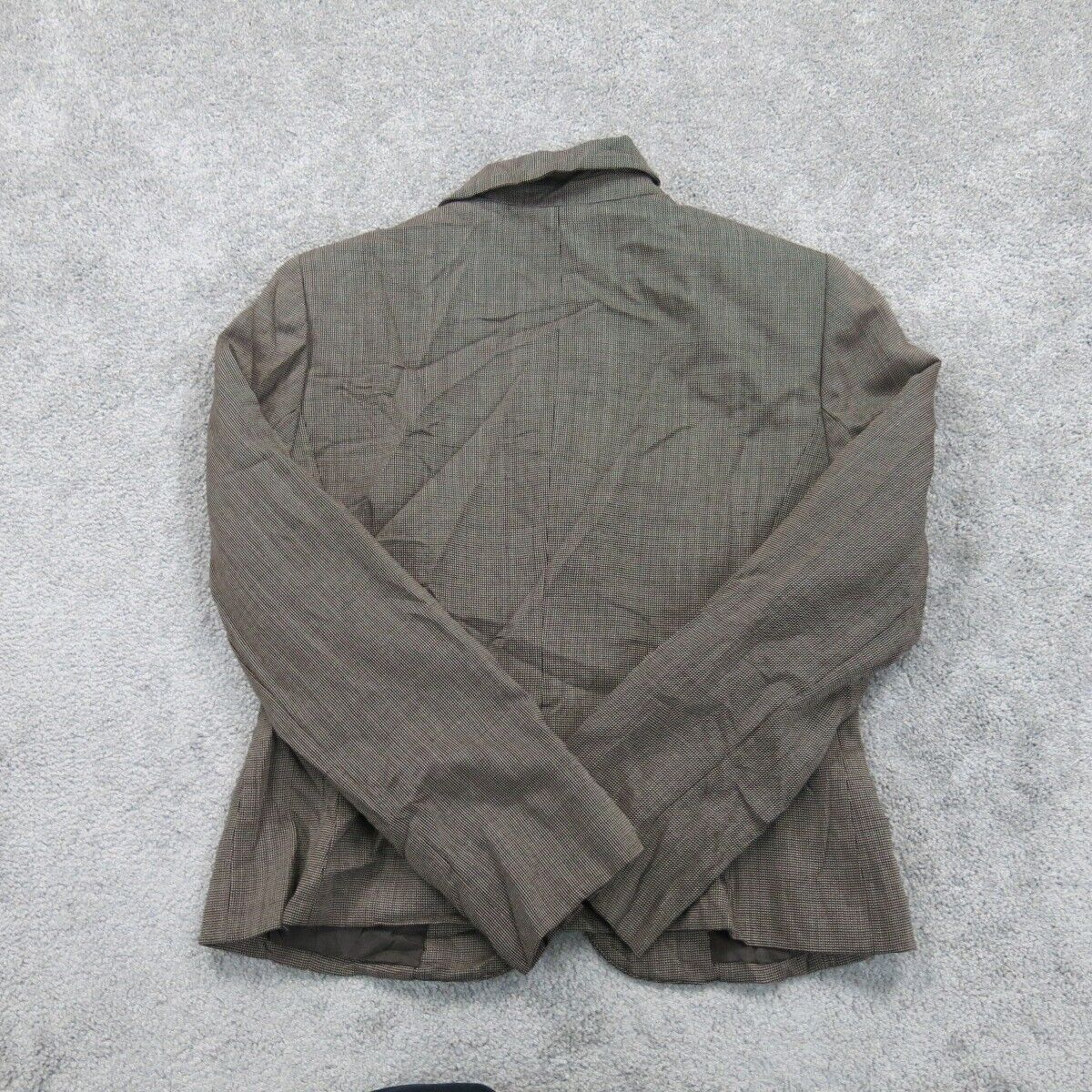 Tahari Women Blazer Coat Single Breasted Long Sleeves Front Button Brown Size 8P