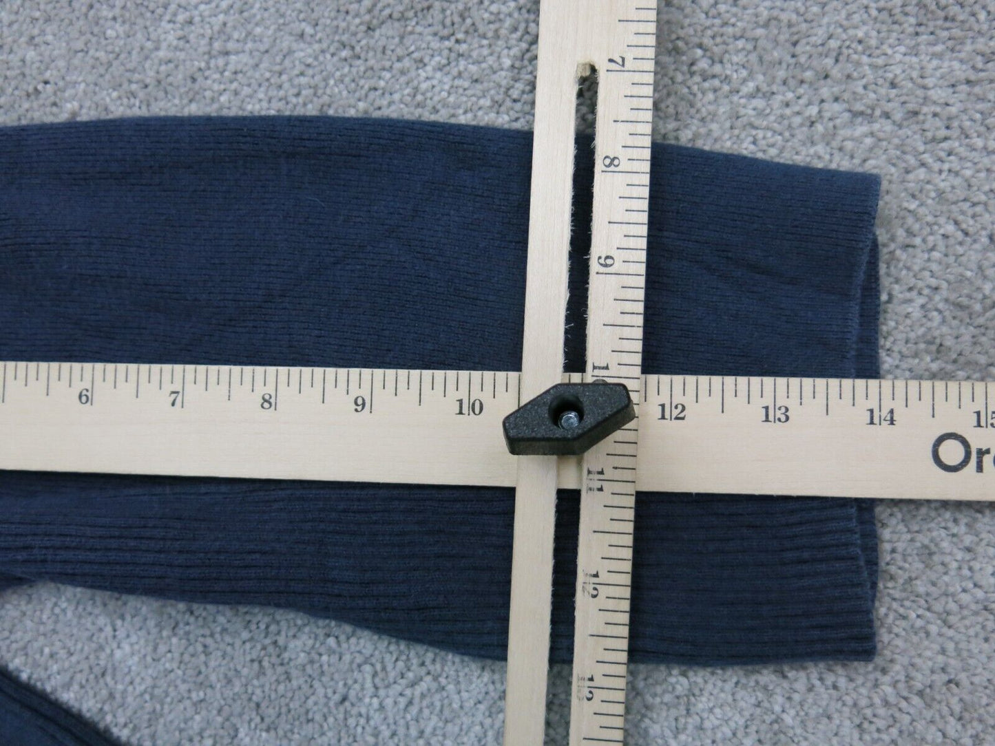 Tommy Hilfiger Women Pullover Sweater Knitted Round Neck 3/4 Sleeve Blue SZ XL