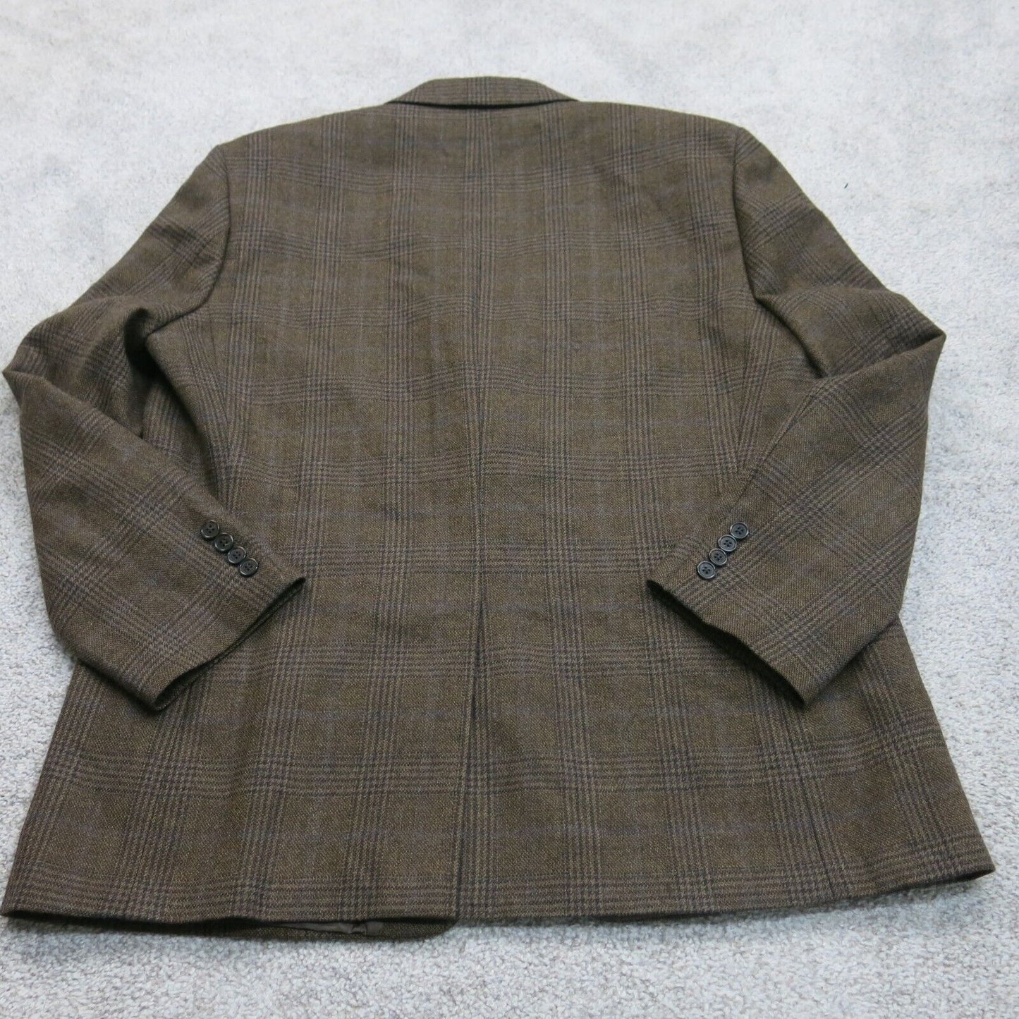Lauren Ralph Men Blazer Coat Jacket Long Sleeve 2 Button Dark Gray Size 46