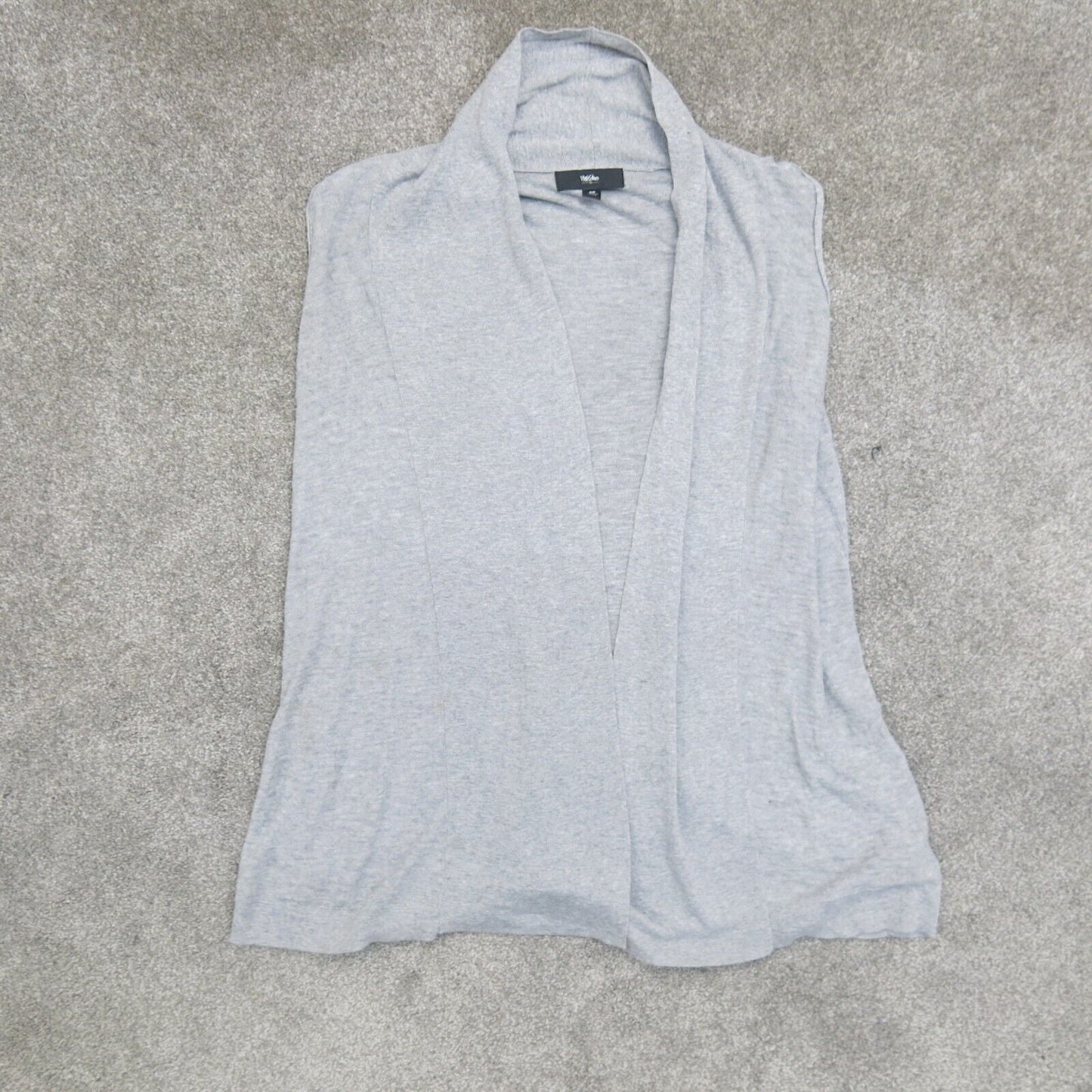 Mossimo Womens Cardigan Sweater Sleeveless Open Front Gray Size Medium