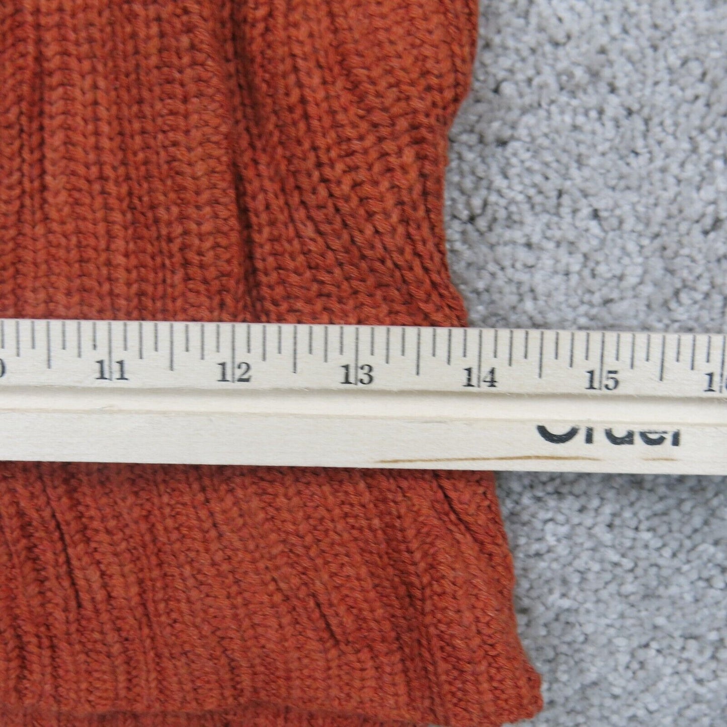 J. Crew Mercantile Womens Pullover Sweater V Neck Long Sleeves Orange Size XS