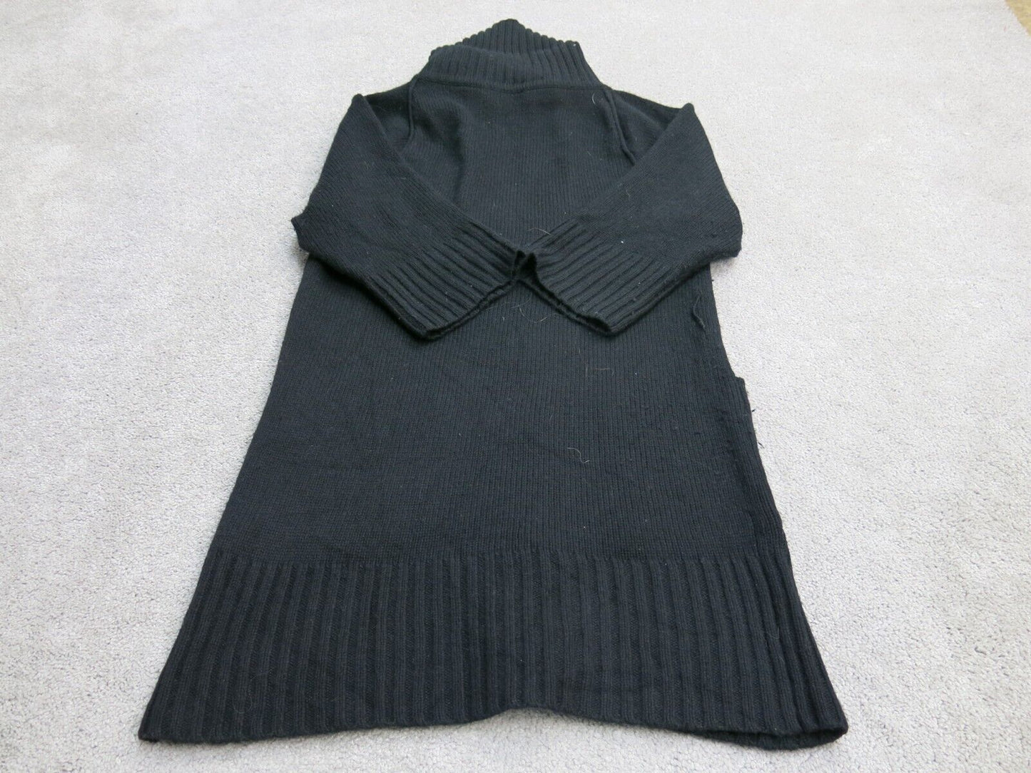 Banana Republic Women Cardigan Sweater 3/4 Sleeve Pocket Black Size X Small