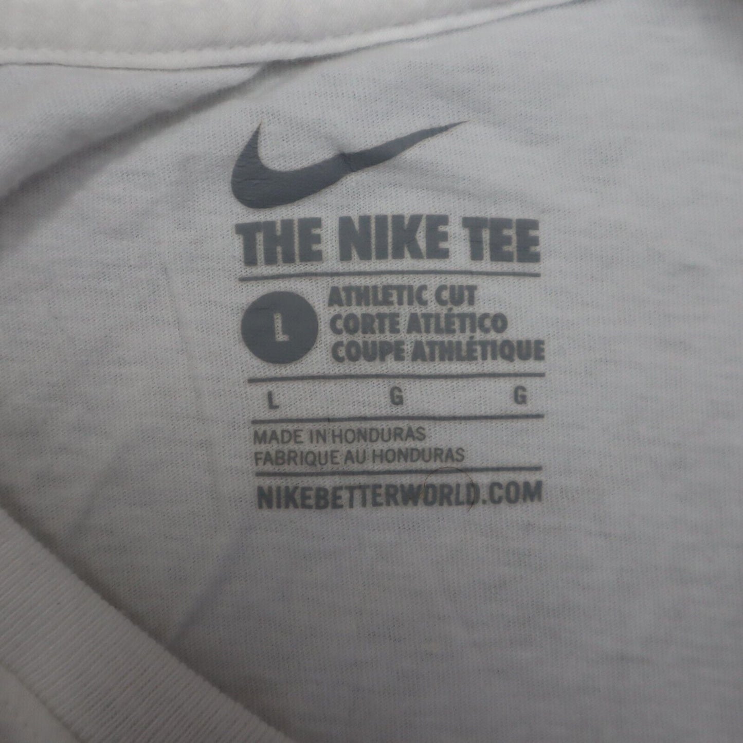 Nike Sports T-Shirt Youth Boys Large Cream Graphic CT JOHNSON Basketball T-Shirt