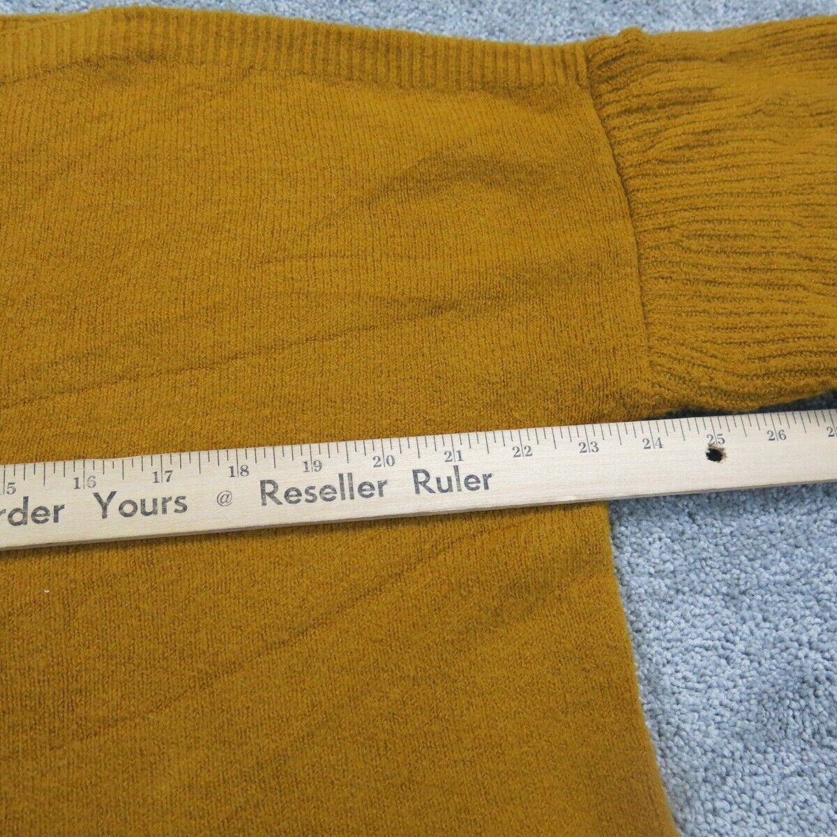 Madewell Womens Pullover Knitted Sweater Long Sleeve Mustard Yellow Size Large