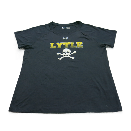 Under Armour Mens Crew Neck T-Shirt Pirates Lytle Loose Heatgear Black Size 2XL
