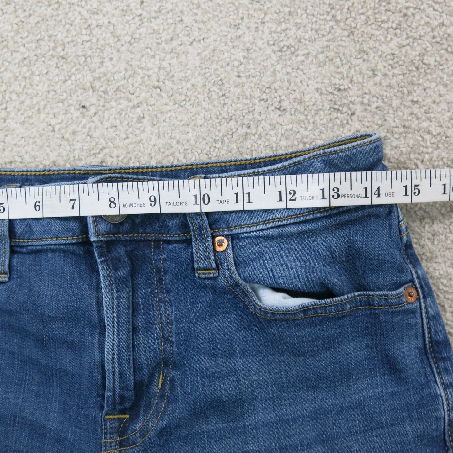 American Eagle Womens Jeans Straight Leg Flat Front Pockets Blue Size W29xL30