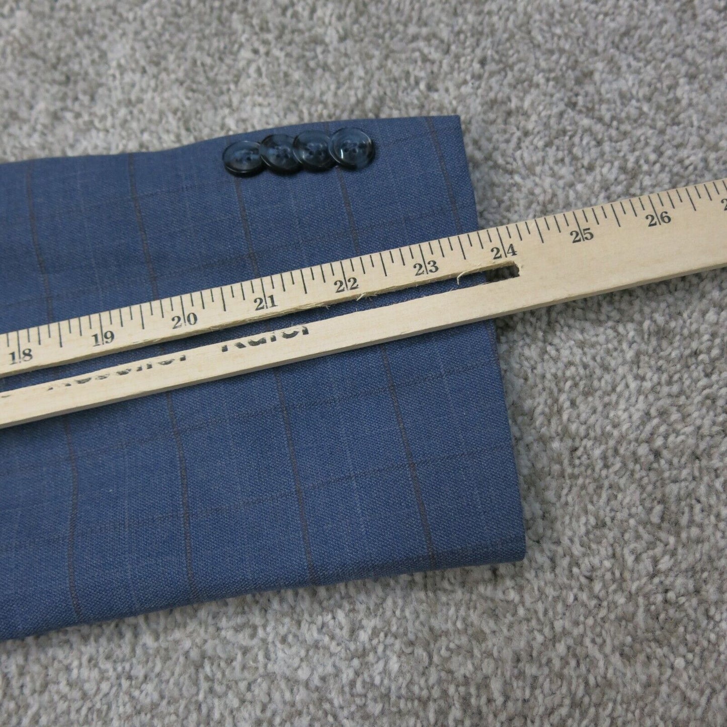 Tommy Hilfiger Mens Blazer Coat Single Breasted Long Sleeves Blue Size 42R