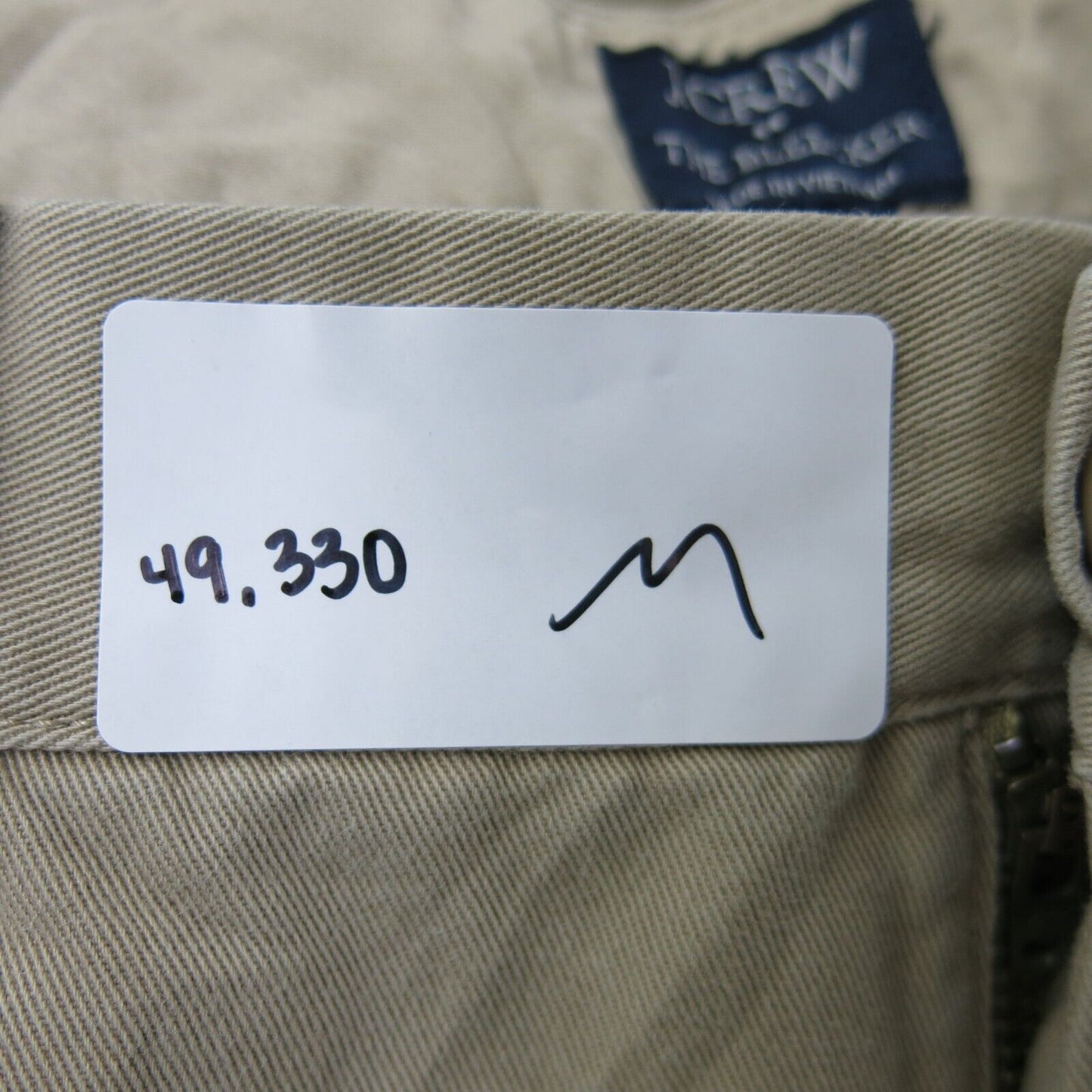 J. Crew Mens Pant Chino The Bleecker Pockets Mid Rise Beige Size W29XL32