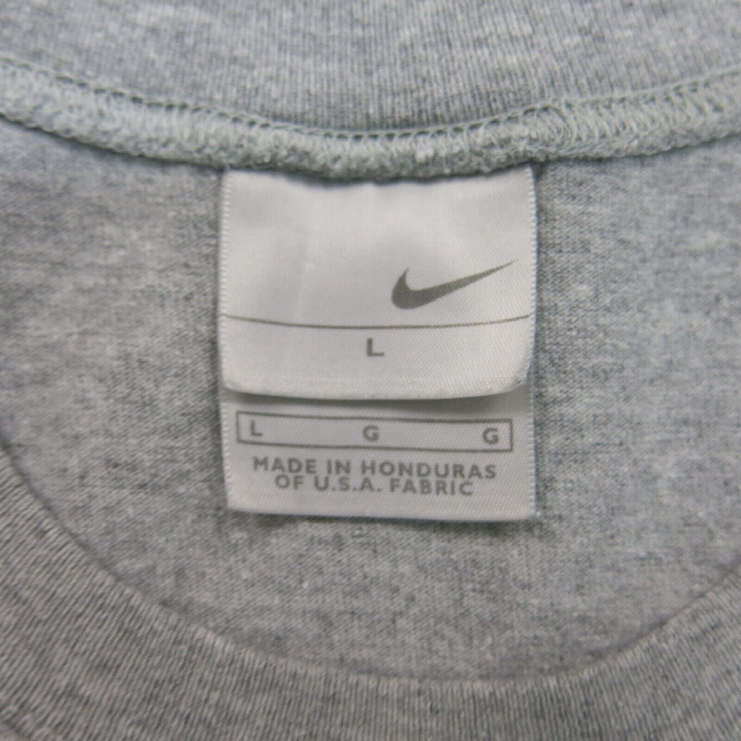 Nike Mens Activewear Tank Tee Crew Neck Sleeveless Graphic Print Gray Size Large