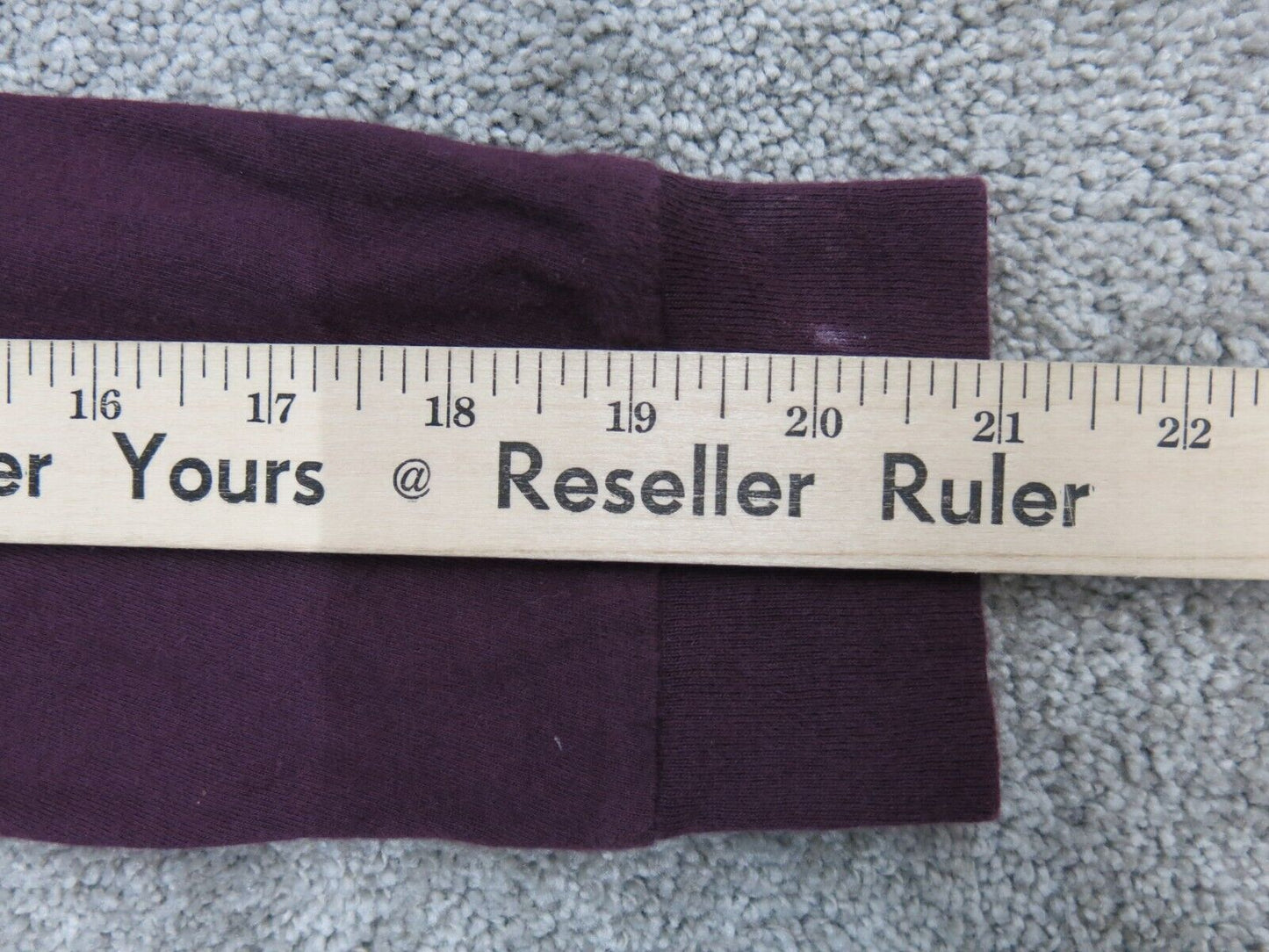 Victoria Secret Women Knitted Top 100% Cotton Crew Neck Pocket Maroon SZ X Small
