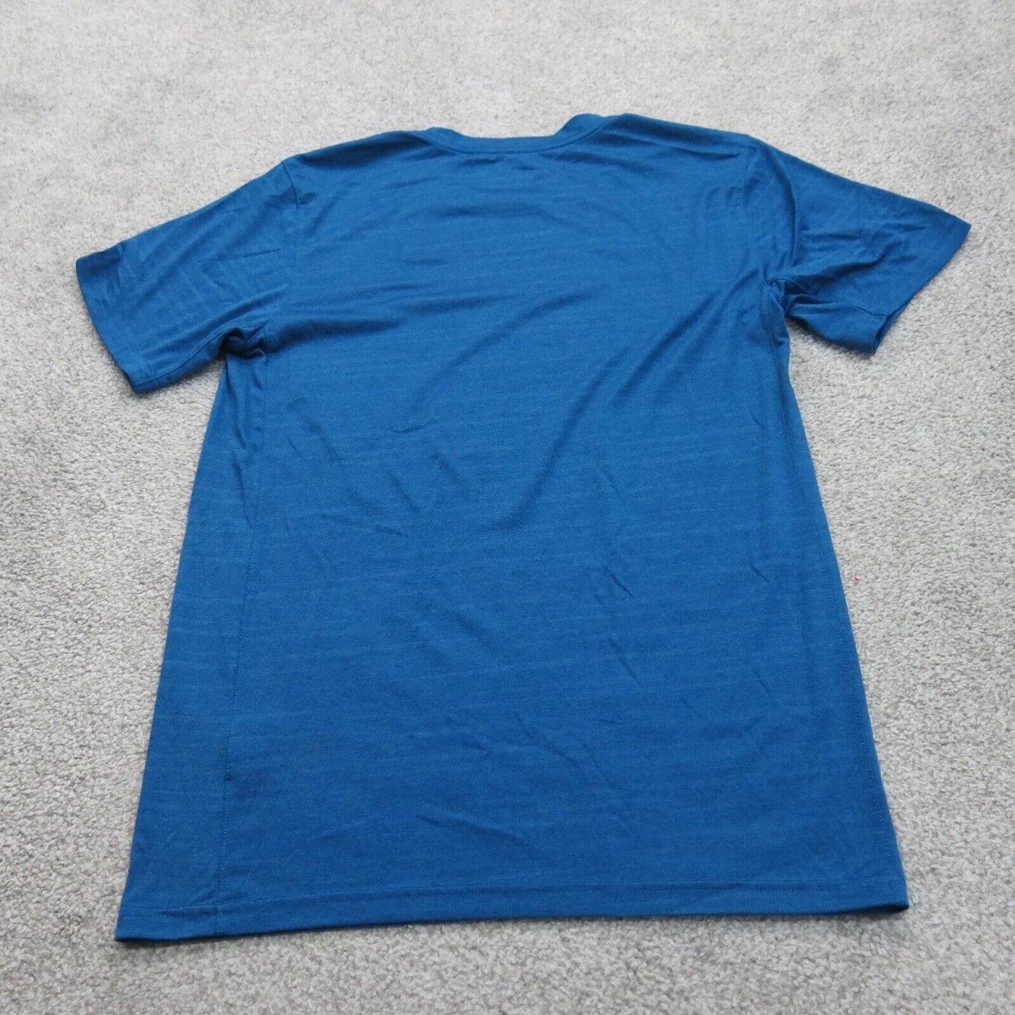 The Nike Tee Men Dri Fit Pullover T Shirt Crew Neck Short Sleeve Blue Size Small