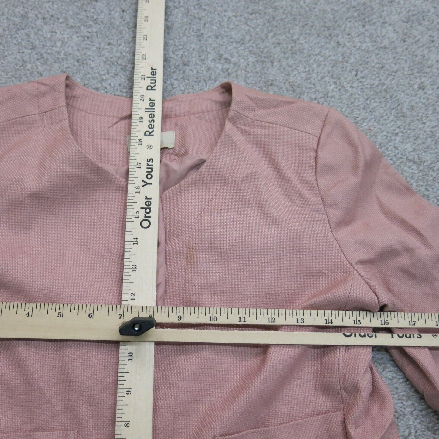 Loft Womens Bell Sleeve Blouse Top Pullover Long Sleeves Light Pink Size S/P