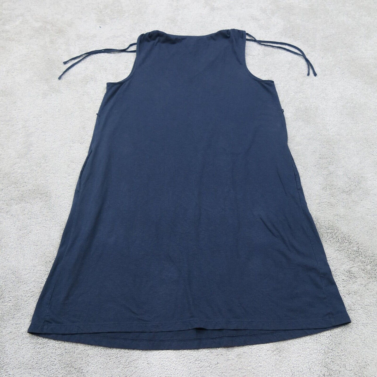 Gap Womens A Line Mini Dress Sleeveless V Neck Navy Blue Size Medium