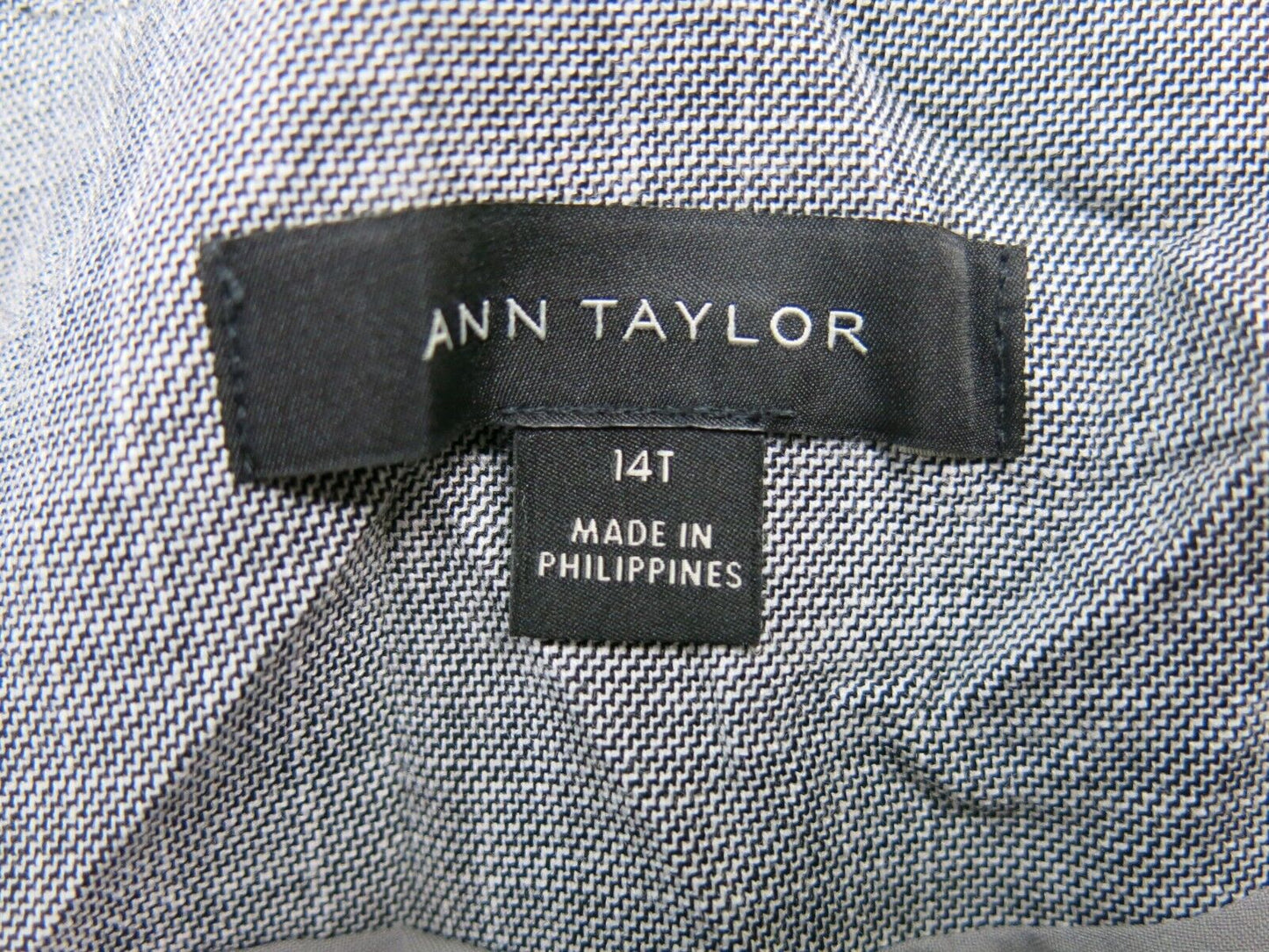 Ann Taylor Mens Blazer Coat Single Breasted Long Sleeves Pockets Gray Size 14T