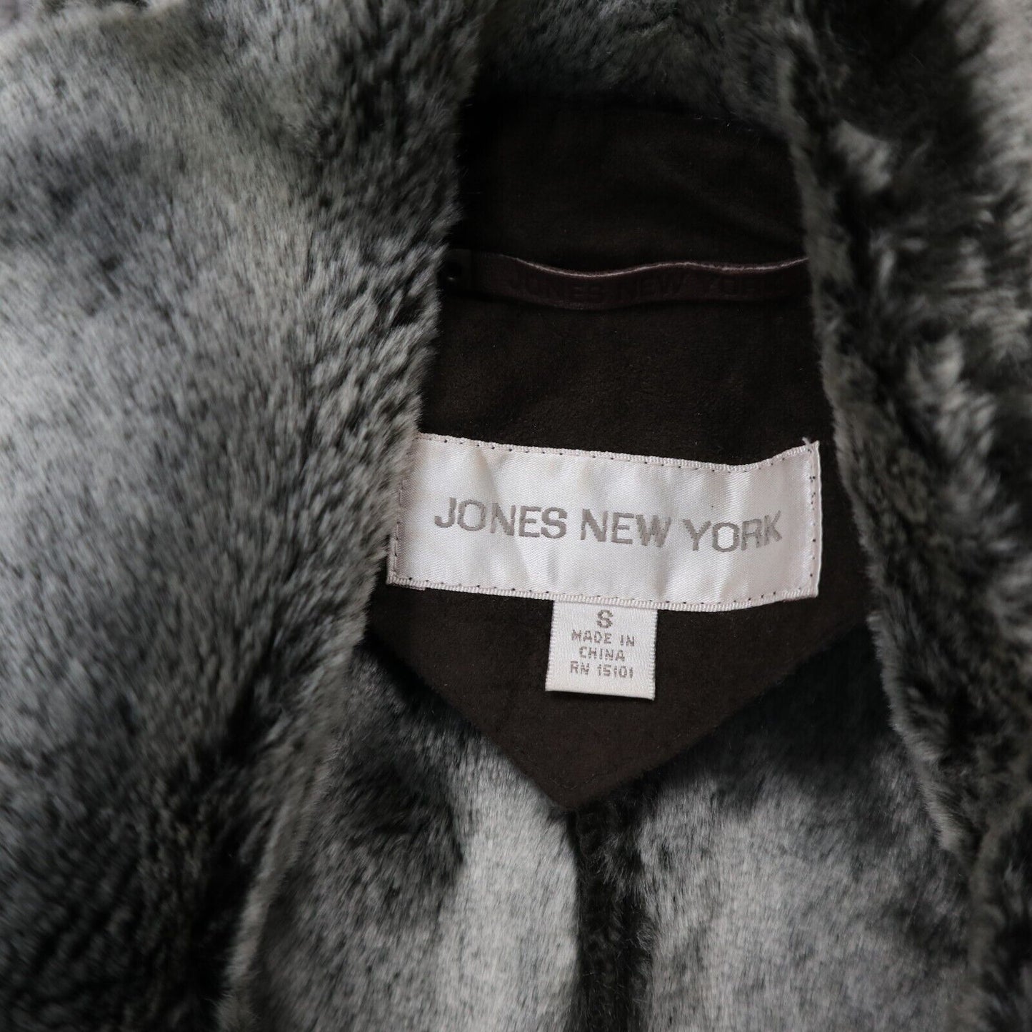 Jones New York Womens Trench Coat Single Breasted Long Sleeves Brown Size Small