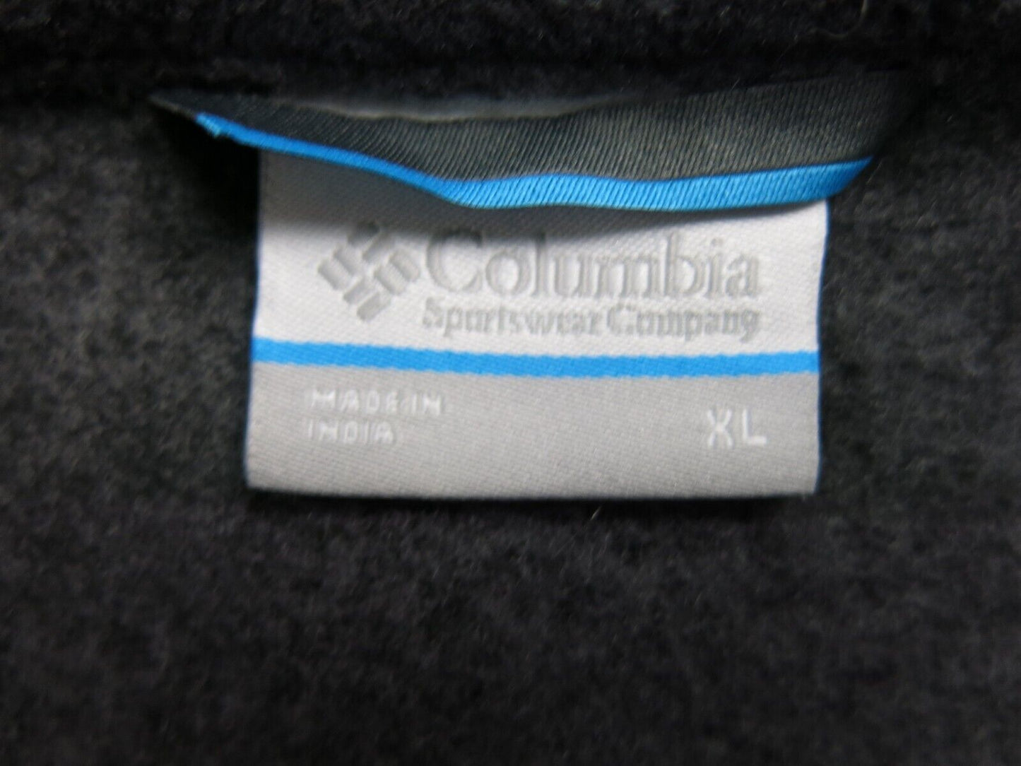 Columbia Sportwear Men Full Zip Up Jacket Mock Neck Long Sleeve Pocket Black XL