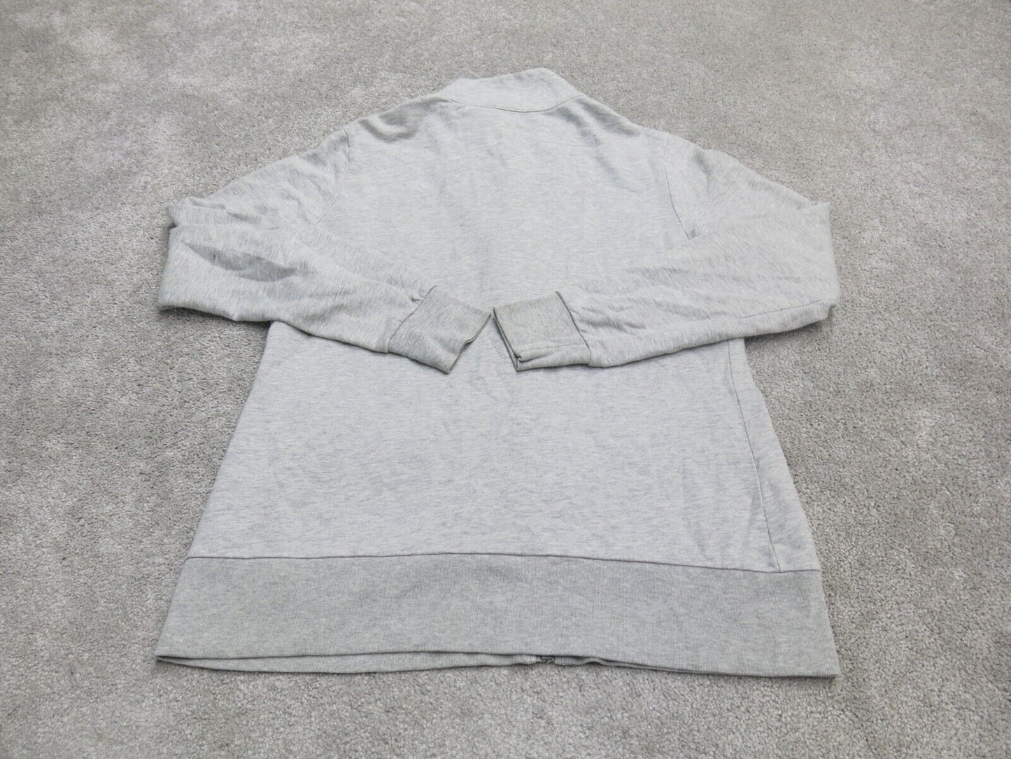 Tommy Hilfiger Men Cardigan Sweater Jacket Long Sleeves Pockets Light Gray Large