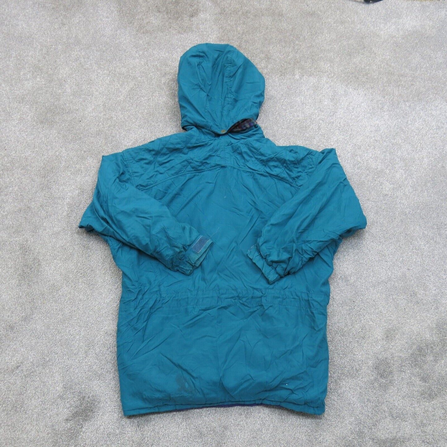 Columbia Sportswear Mens Windbreaker Hooded Coat Long Sleeve Blue Size Large