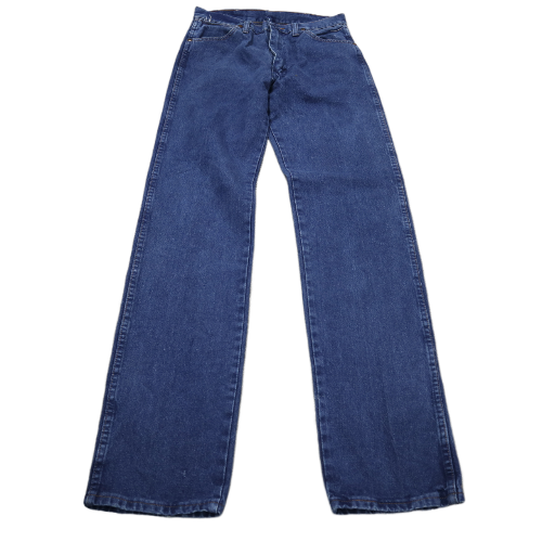 Wrangler Mens Jeans Straight Leg Denim 100 Cotton Mid Rise Blue Size W31XL30