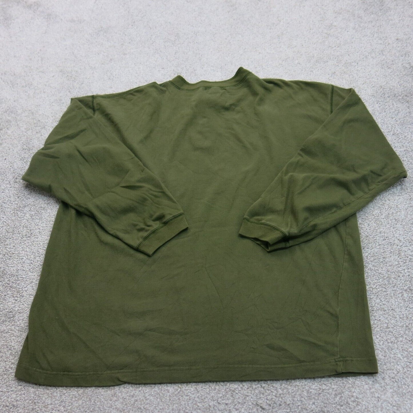 Banana Republic Men Pullover Sweatshirt Crew Neck Long Sleeve 100%Cotton Green L