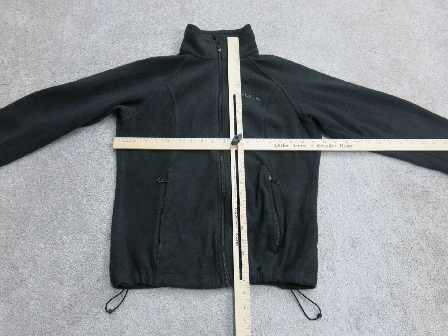 Columbia Sportswear Men Full Zip Up Jacket Mock Neck Long Sleeve Pockets Black M