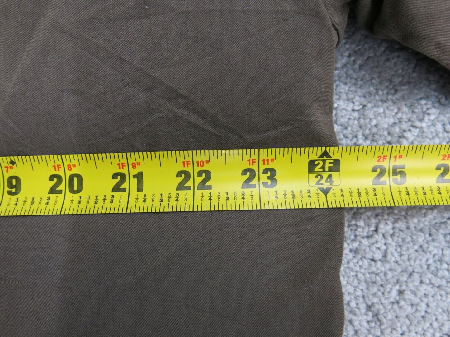 London Fog Mens Trench Coat Long Sleeves Tie Waist Pockets Brown Size 44 Long