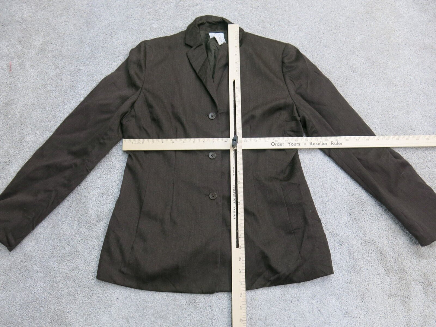 Ann Taylor Loft Womens Blazer Coat Long Sleeve Single Breasted Brown Size 10