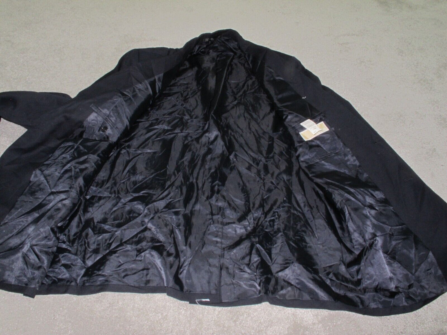 Michael Kors Mens Blazer Coat Single Breasted Long Sleeve Pockets Black Size 44R