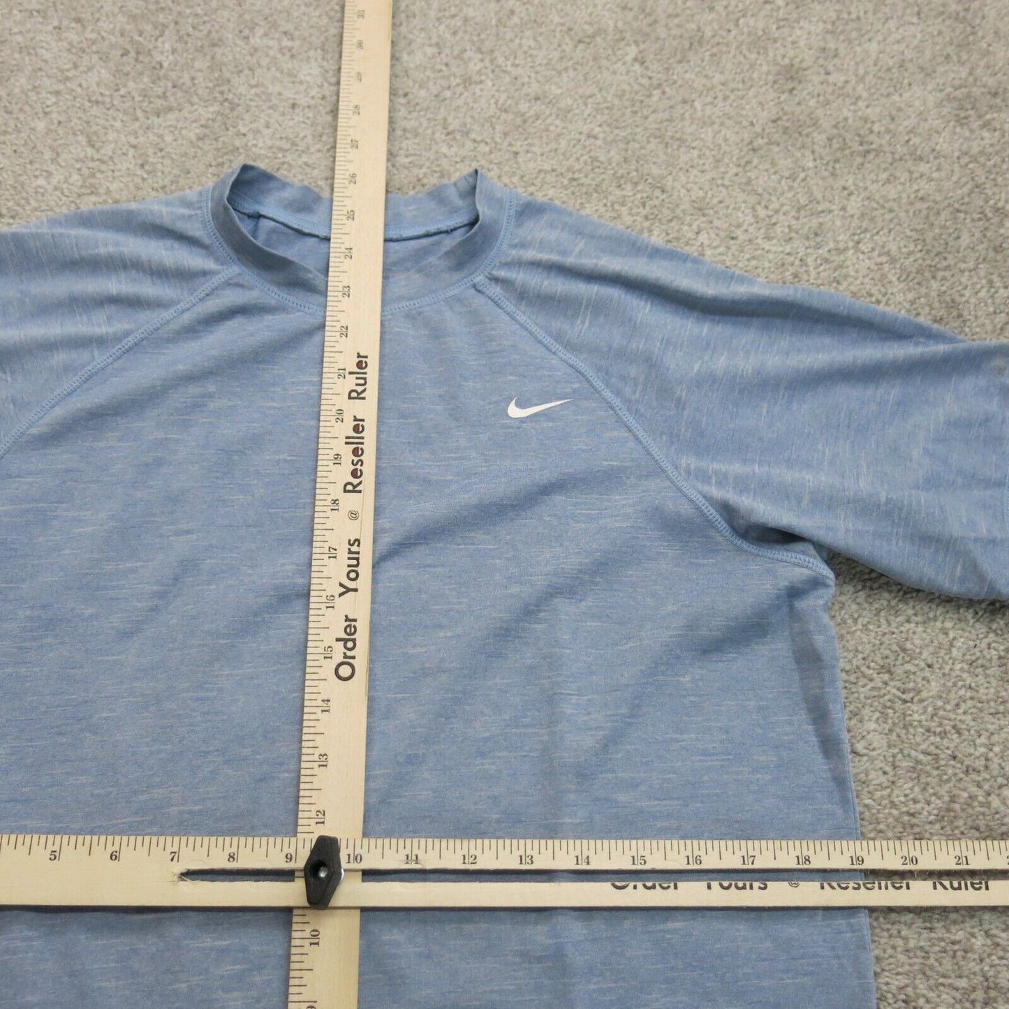 Nike Mens Dri Fit Pullover T Shirt Crew Neck Half Sleeve Blue Size Small