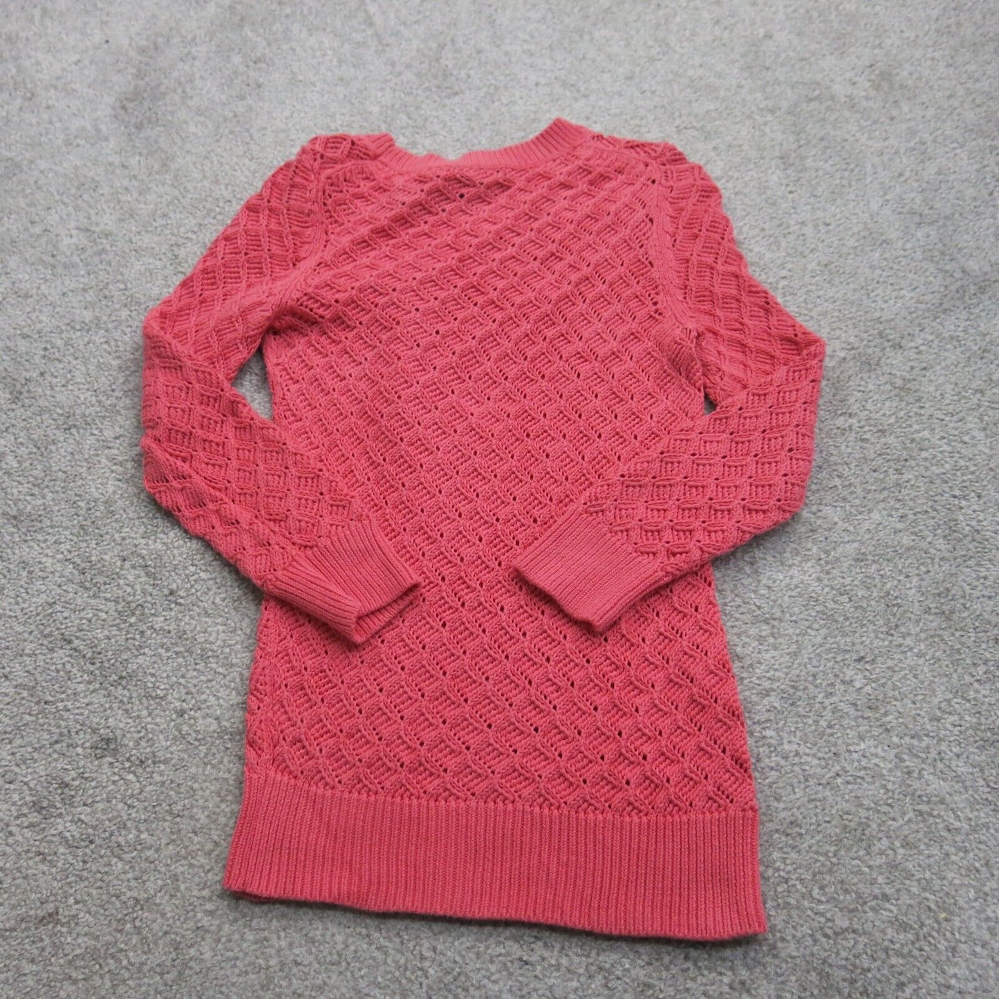 Banana Republic Womens Pullover Knitted Sweater Crew Neck Pink Size X Small