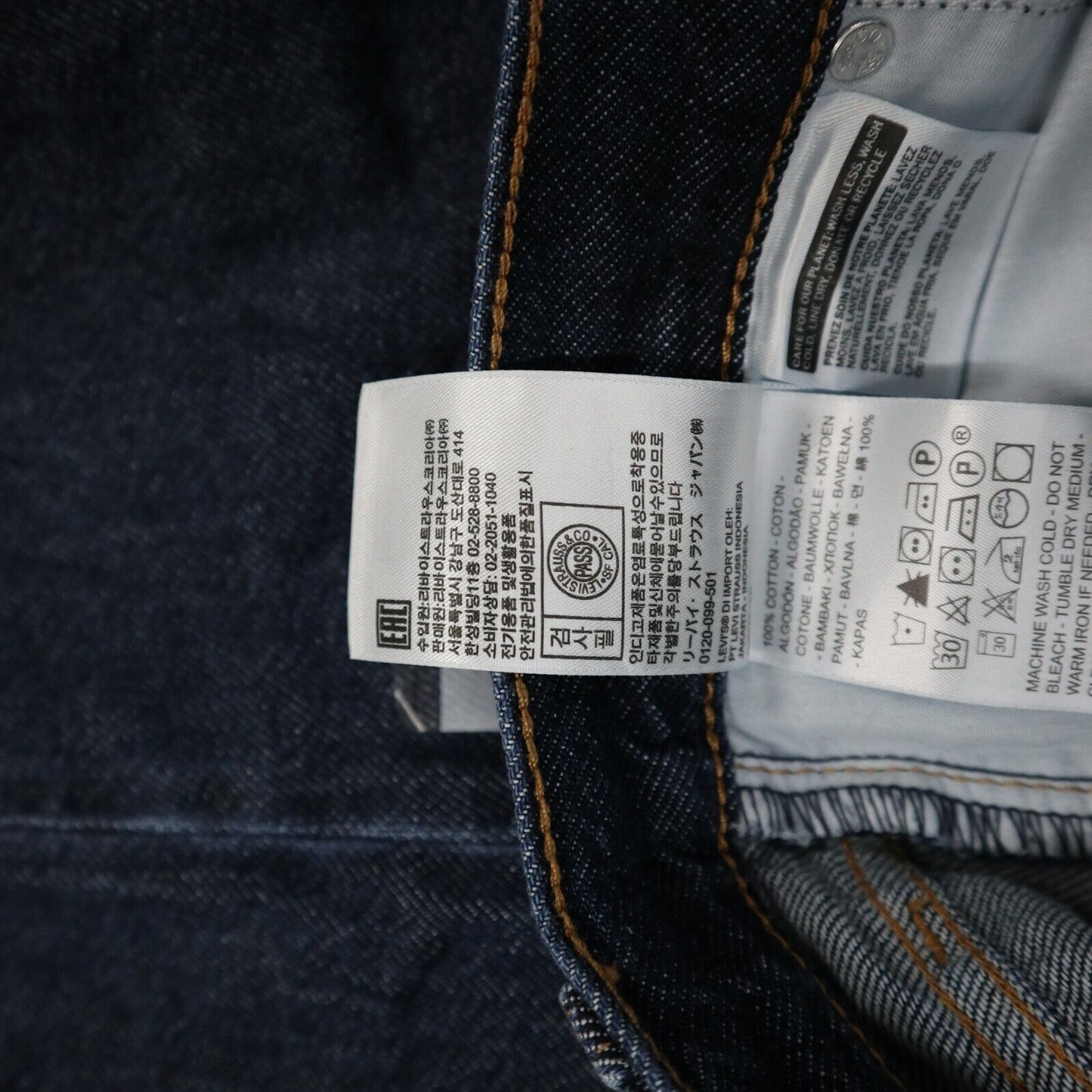 NWT Levis Mens Mom Jeans High Waisted Tapered Leg Denim Stretch Blue SZ W29XL27