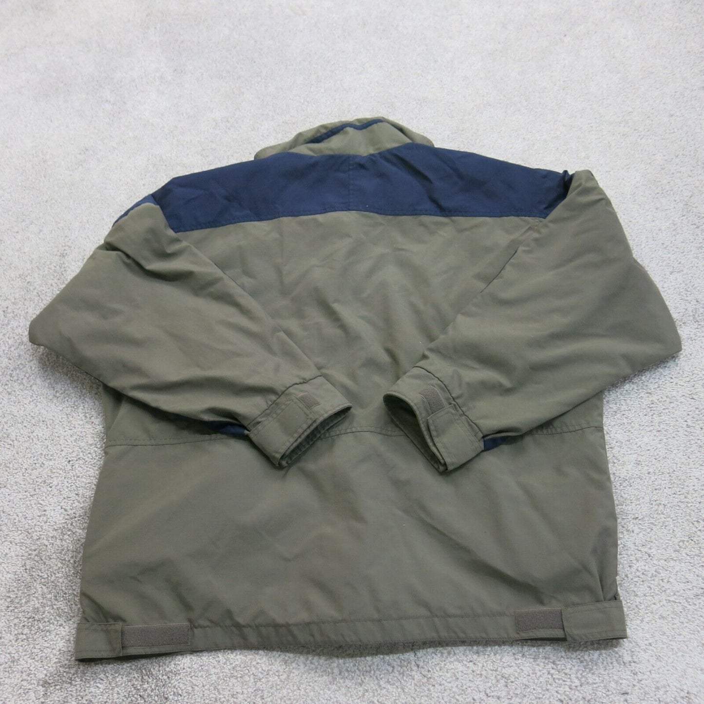 Columbia Sportswear Mens Jacket Full Zip Up Mock Neck Pockets Khaki Size Large