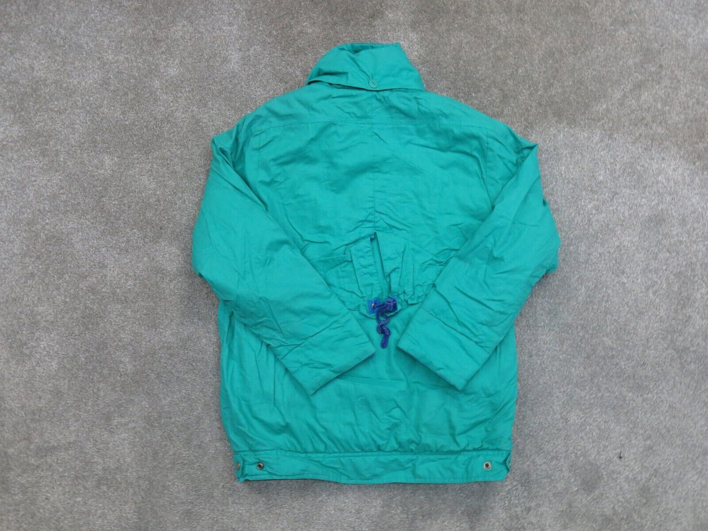 Mulberry Womens Windbreaker Jacket Full Zip Up Pocket Light Lime Green SZ Medium