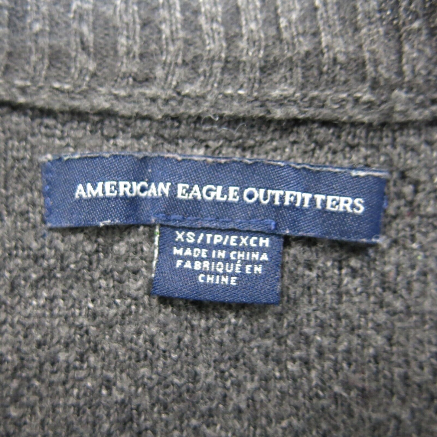 American Eagle Outfitter Womens Pullover Sweater Long Sleeves Slate Gray Size XS