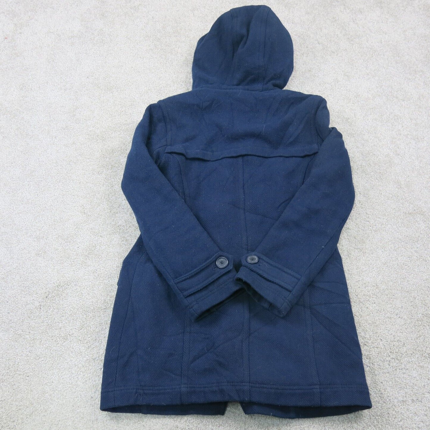American Eagle Outfitters Womens Hooded Coat Jacket Long Sleeves Blue Size S/P