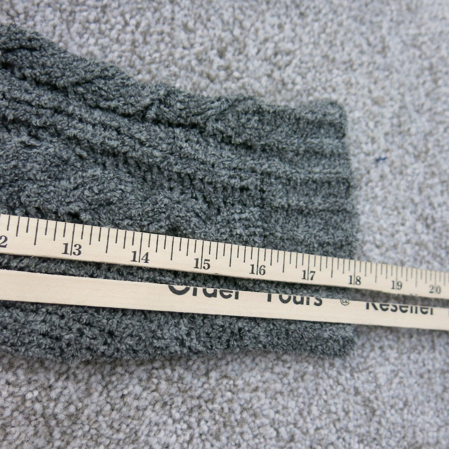 American Eagle Womens Cable Knit Sweater Crew Neck Long Sleeves Black SZ Medium