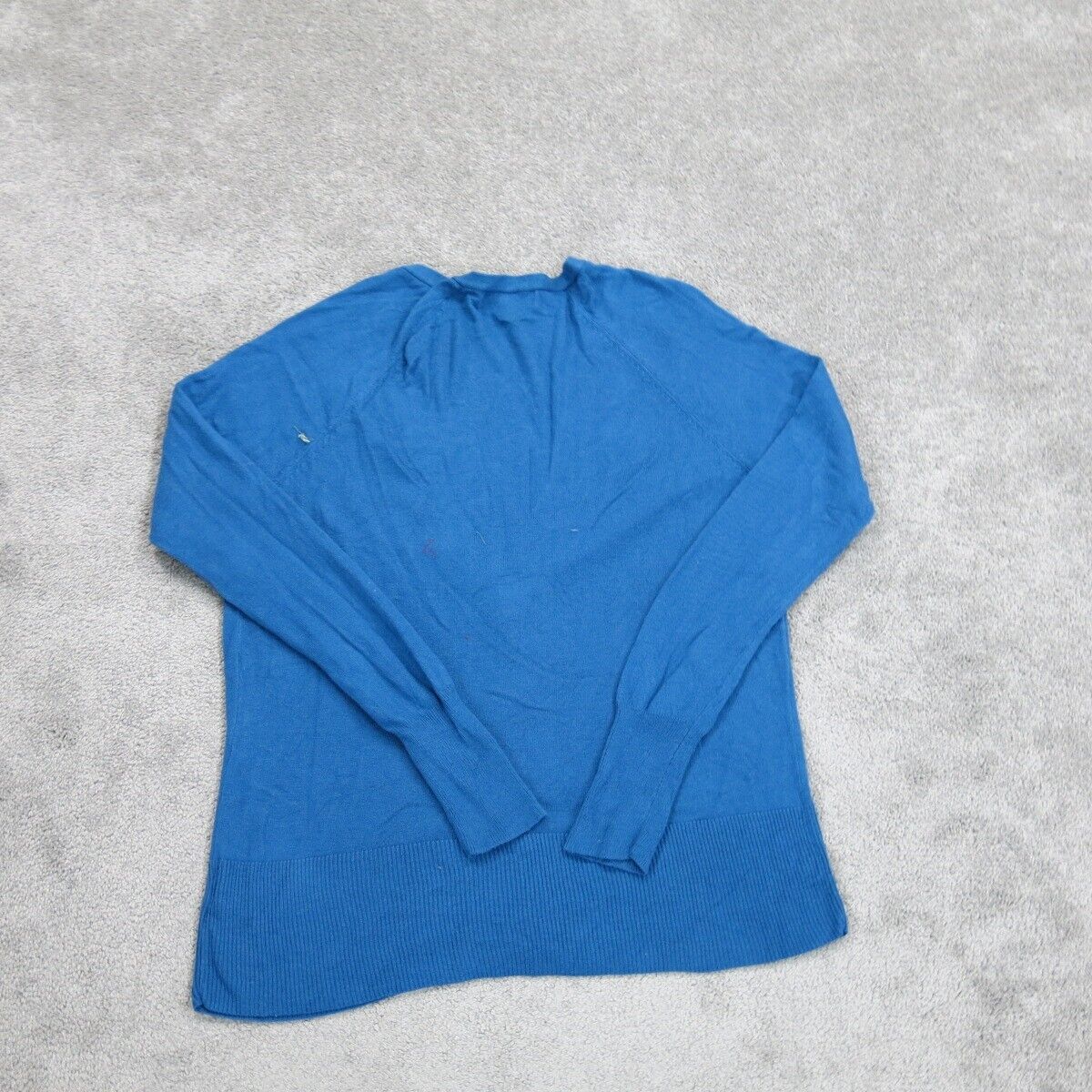 Mossimo Womens Knitted Cardigan Sweater Long Sleeves Blue Size Medium