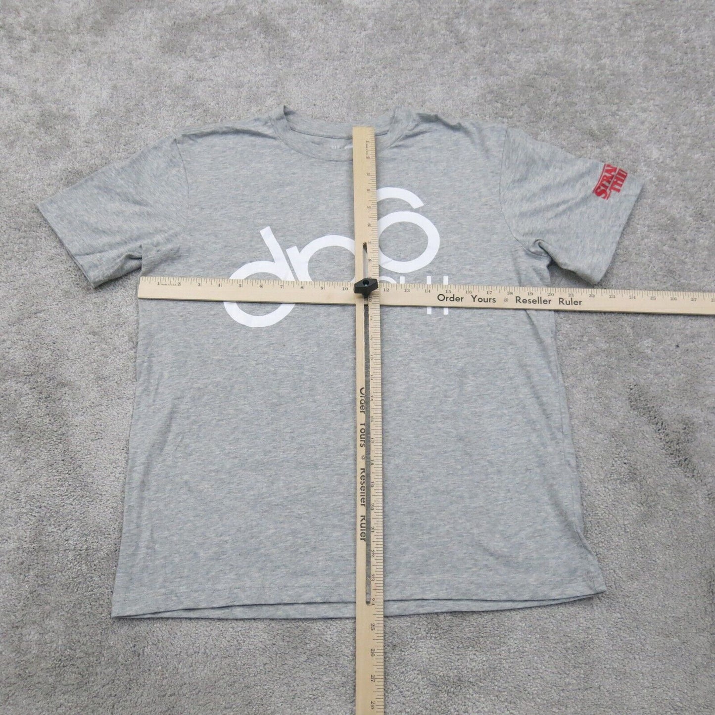 Gap Mens Crew Neck T Shirt Short Sleeves Stranger Things Graphic Print Gray SZ S