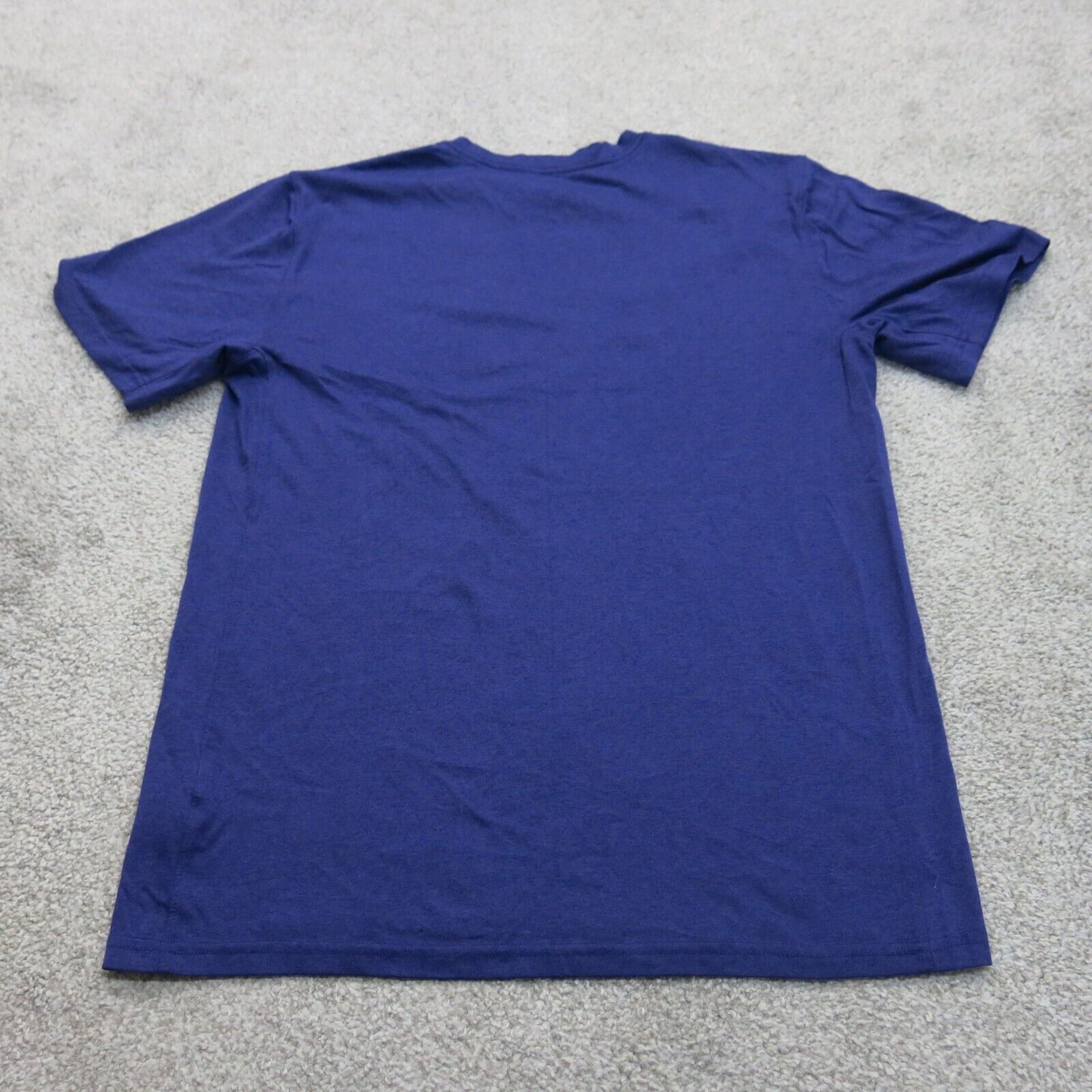 The Nike Tee Mens Dri Fit Pullover T Shirt Crew Neck Short Sleeve Blue Size M