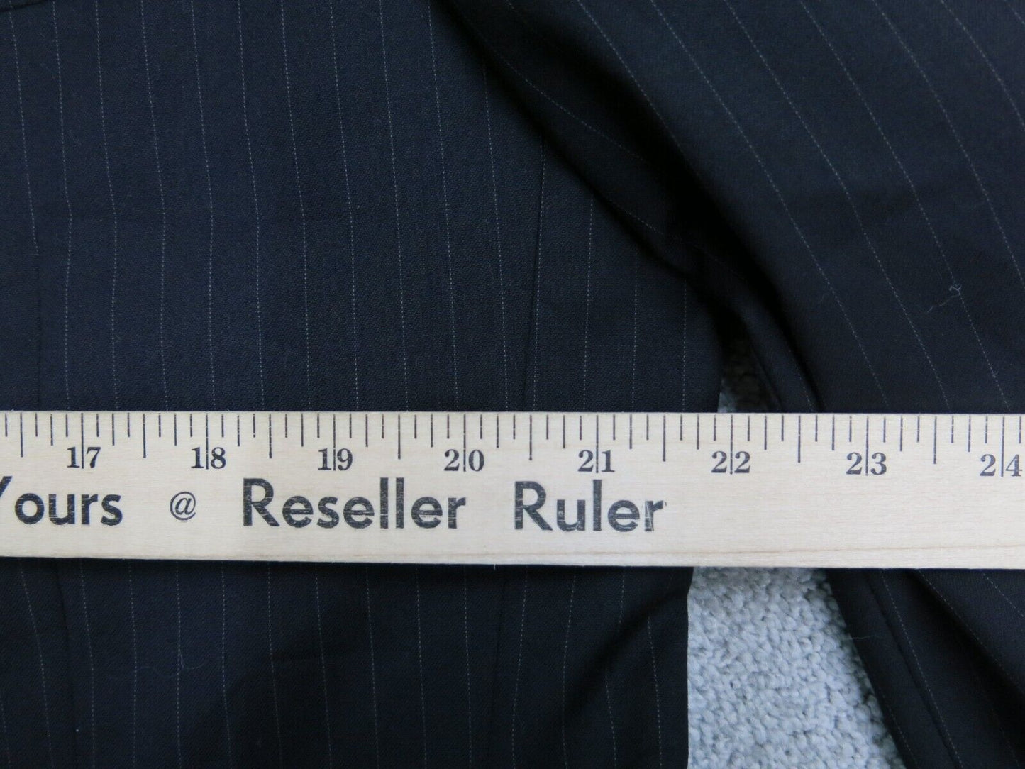 Perry Ellis Portfolio Mens Blazer Coat Single Breasted Long Sleeve Blue Size 46L