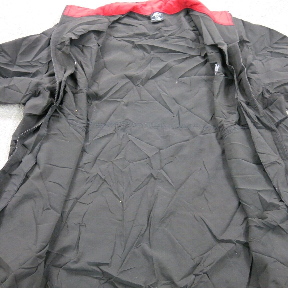 Vintage 90s Starter Mens Windbreaker Jacket Full Zip Long Sleeve Black SZ Medium