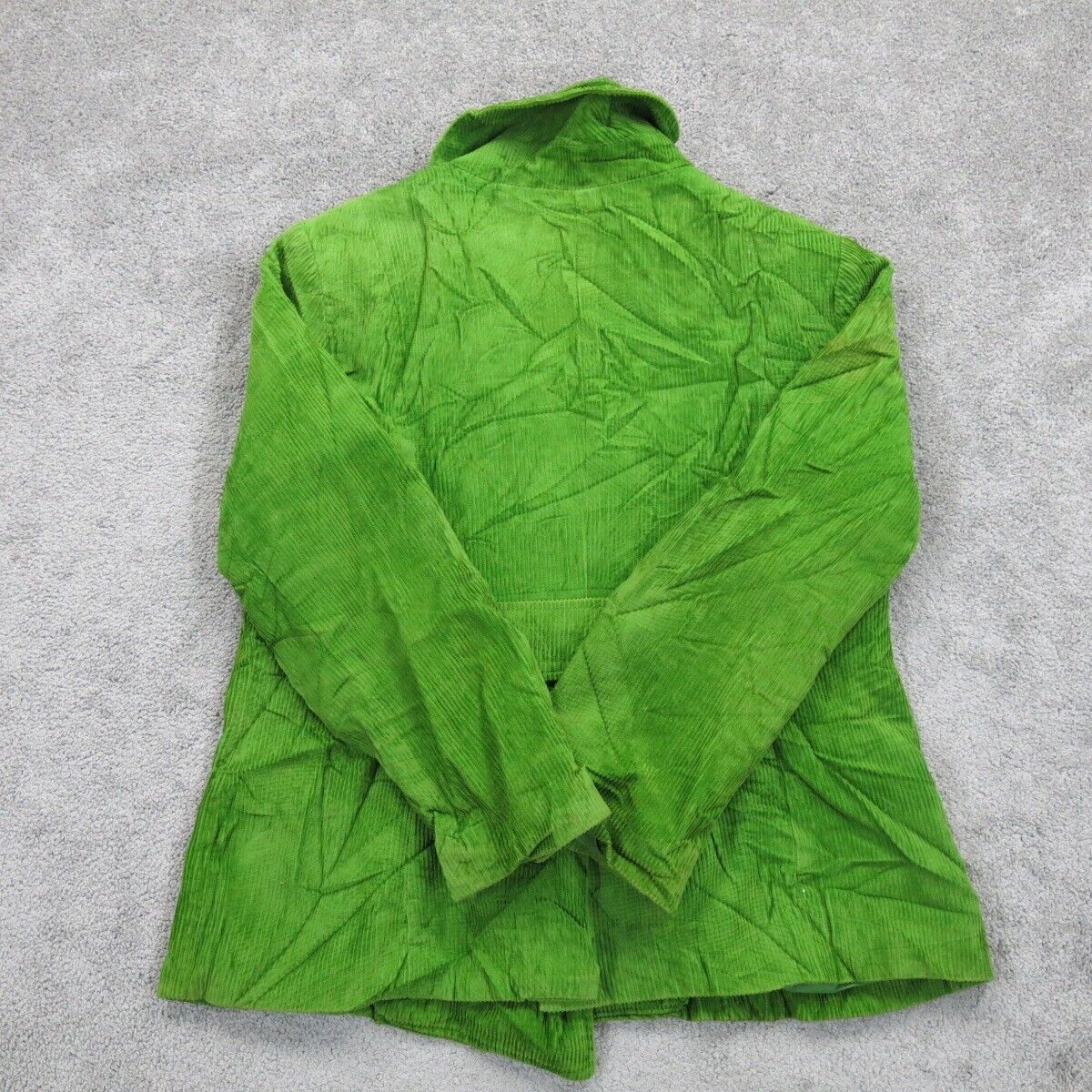 Mossimo Women Pea Coat Double Breasted 3/4 Sleeves 100% Cotton Green Size Large